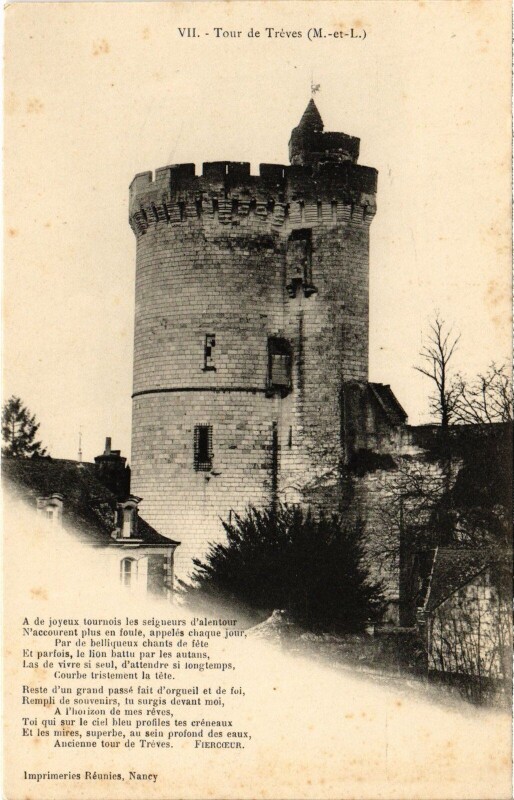 Carte postale ancienne Treves Tour
