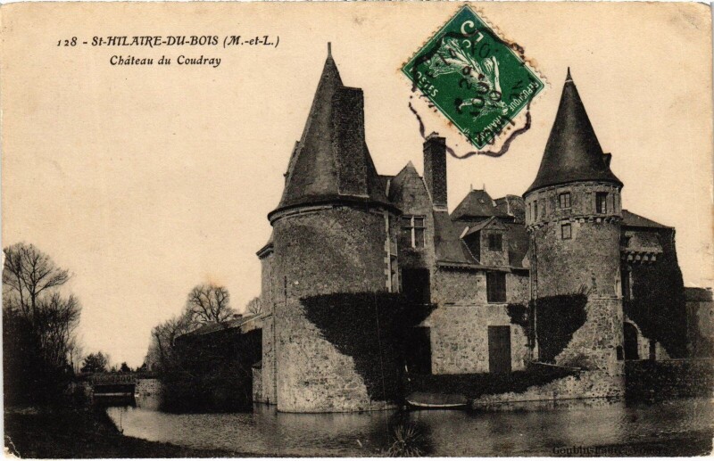 Carte postale ancienne Saint-Hilaire-du-Bois Chateau du Coudray