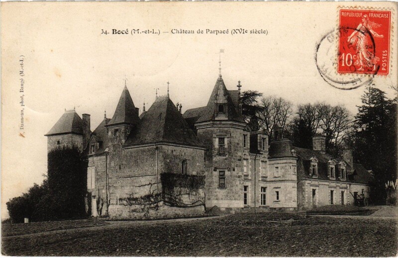 Carte postale ancienne Bocé Le Chateau de Parpacé