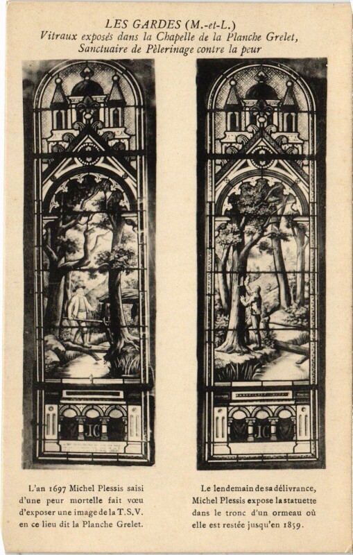 Carte postale ancienne Les Gardes Vitraux