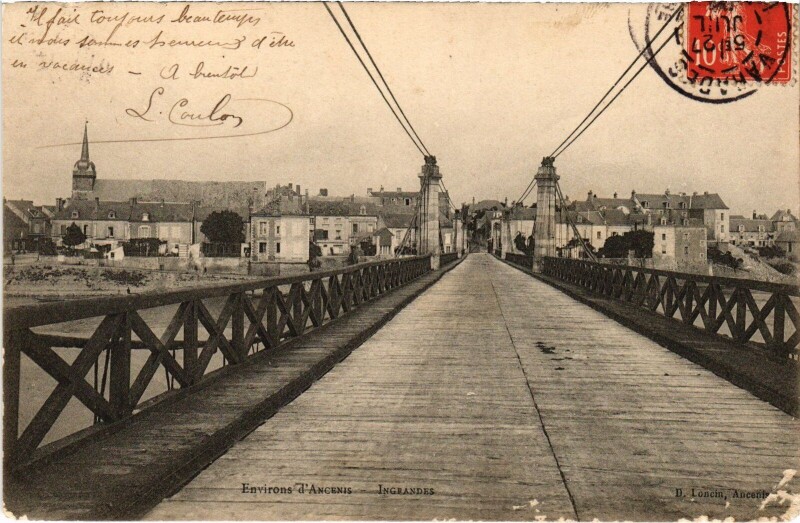 Carte postale ancienne Ingrandes