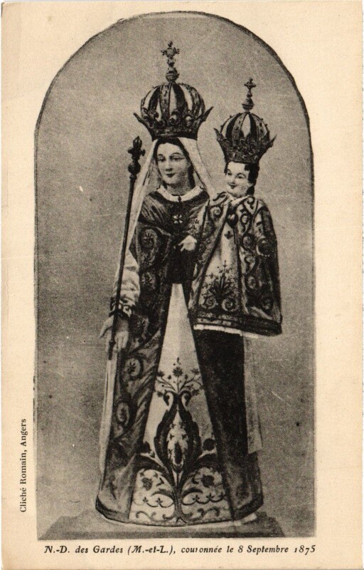 Carte postale ancienne Notre-Dame-des-Gardes La Vierge