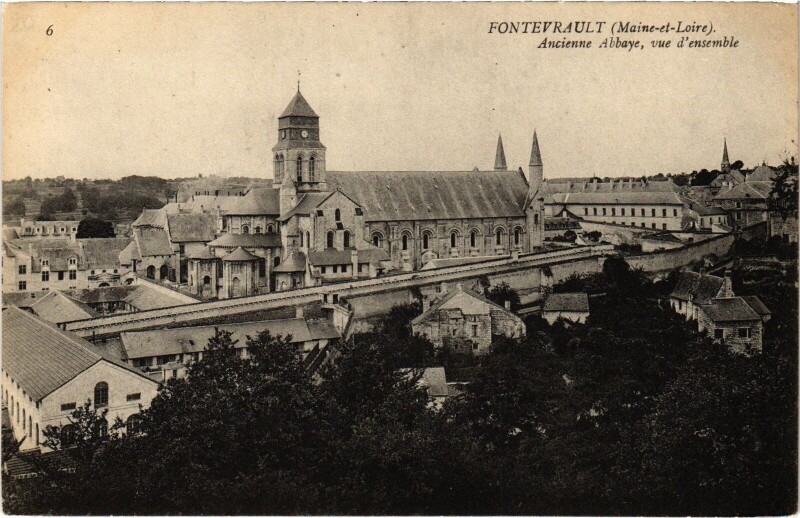 Carte postale ancienne Abbaye de Fontevrault