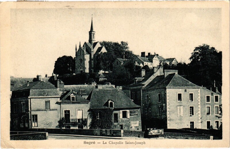 Carte postale ancienne Segré Chapelle Saint-Joseph