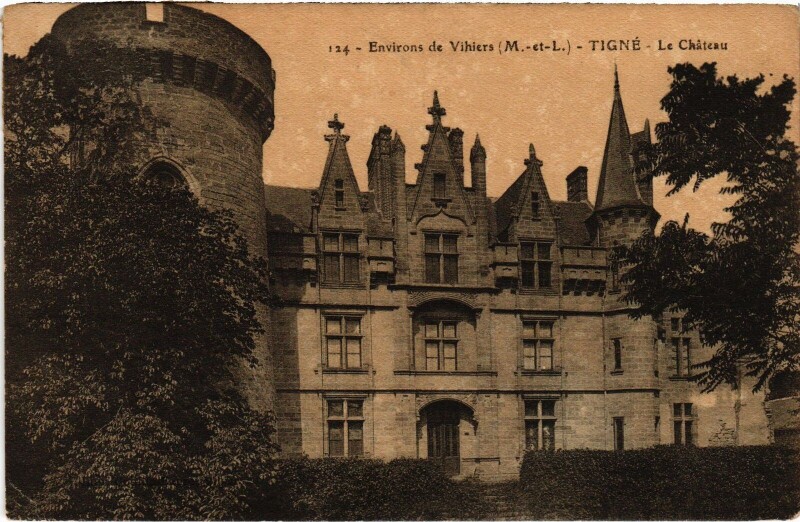 Carte postale ancienne Tigné Le Chateau