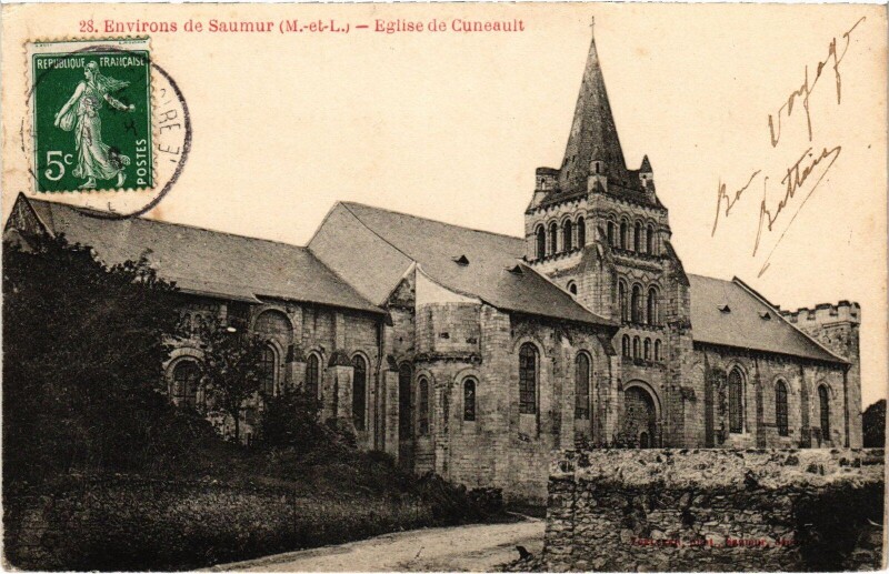 Carte postale ancienne Eglise de Cuneault