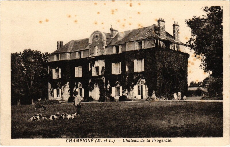 Carte postale ancienne Champigné Chateau de la Frogeraie