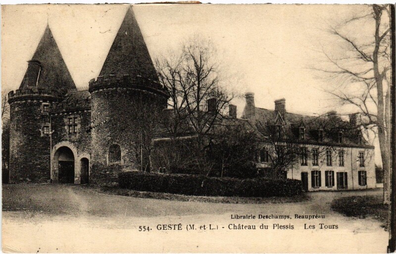 Carte postale ancienne Gest Chateau du Plessis Les Tours