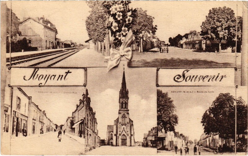 Carte postale ancienne Souvenir de Noyant