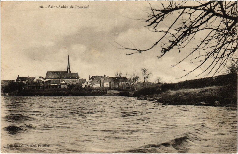 Carte postale ancienne Saint-Aubin de Pouancé