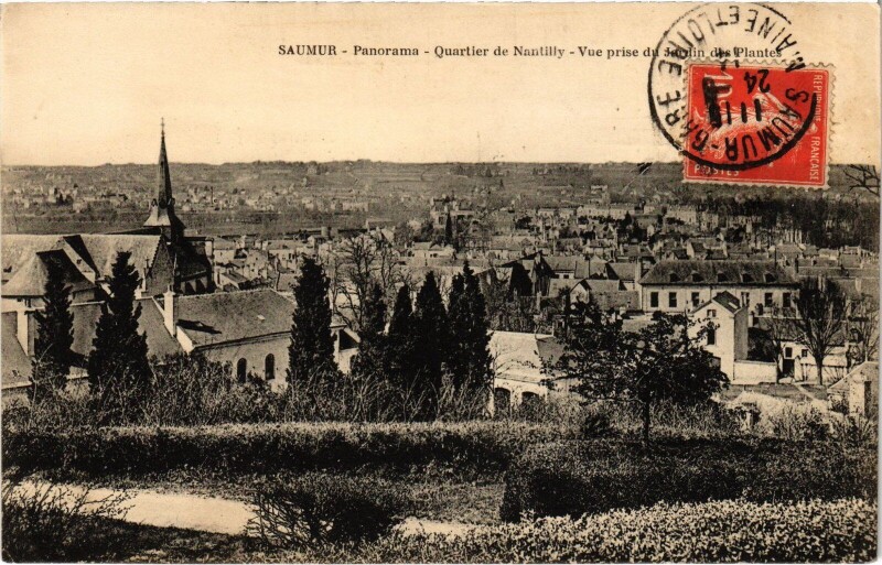 Carte postale ancienne Saumur Panorama à Saumur