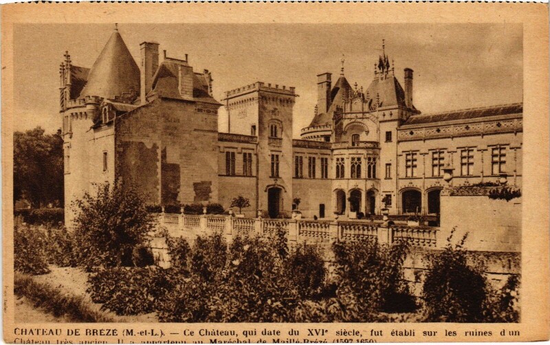 Carte postale ancienne Chateau de Breze