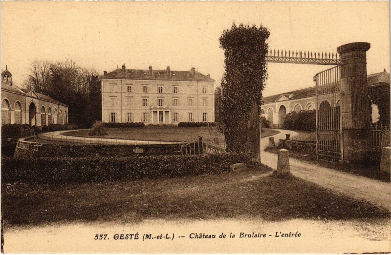 Carte postale ancienne Gesté le Chateau de la Brulaire