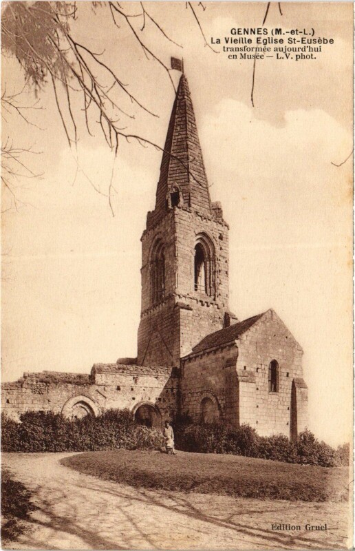 Carte postale ancienne Gennes Eglise Se-Eusebe