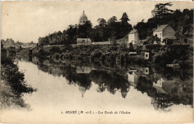 Carte postale ancienne Segré Les Bords de l'oudon