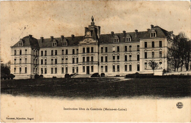 Carte postale ancienne Combrée Institution libre
