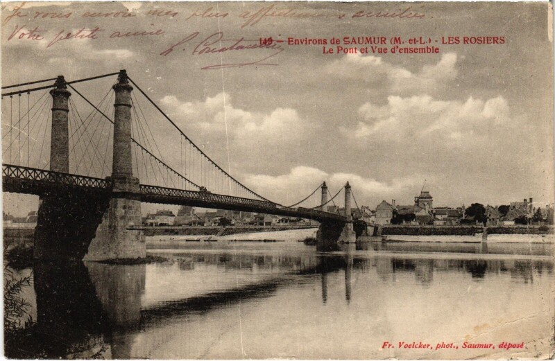 Carte postale ancienne Les Rosiers Le Pont