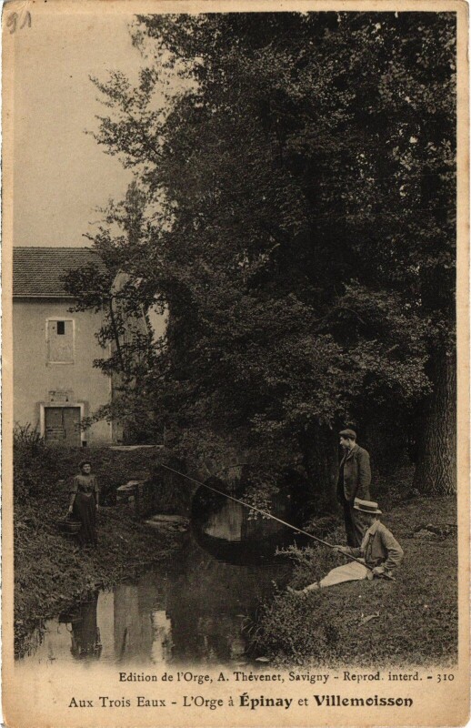 Carte postale ancienne Villemoisson Aux Trois Eau France