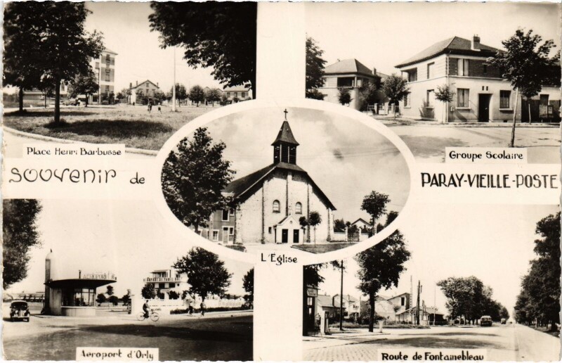 Carte postale ancienne Souvenir de Paray Vieille Poste France à Paray-Vieille-Poste