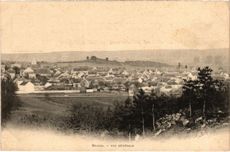 Carte postale ancienne Maisse Vue Generale France à Maisse