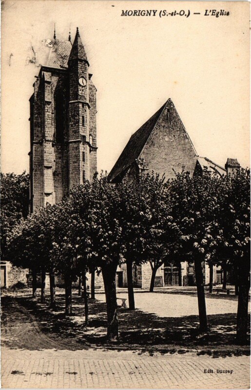Carte postale ancienne Morigny L'Eglise France