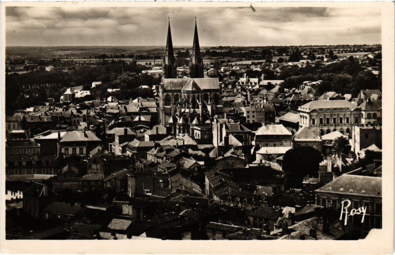 Carte postale ancienne Cholet Vue panoramique à Cholet