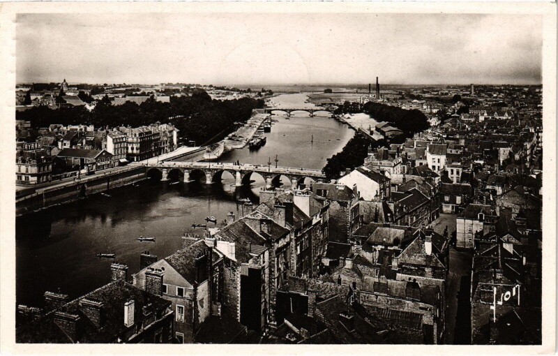 Carte postale ancienne Angers vue générale à Angers