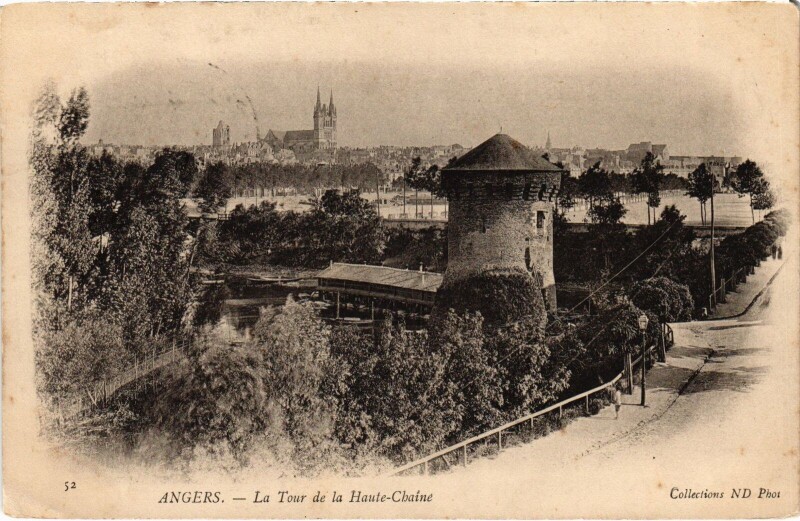 Carte postale ancienne Angers Tour de la Haute-Chaine à Angers