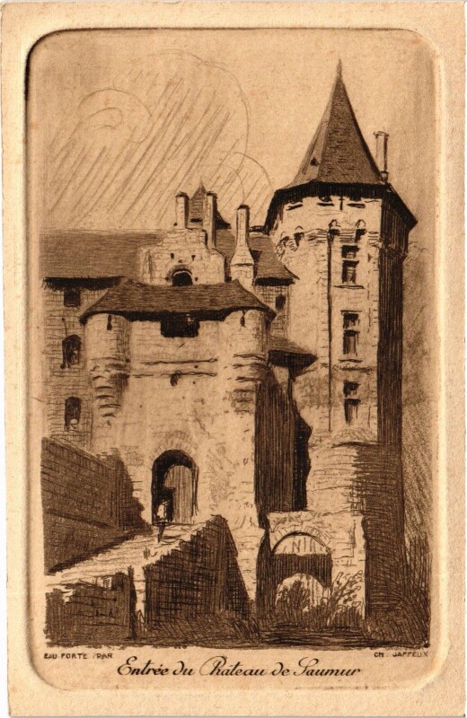 Carte postale ancienne Chateau de Saumur à Saumur