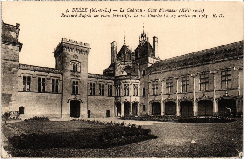 Carte postale ancienne Brézé le Chateau