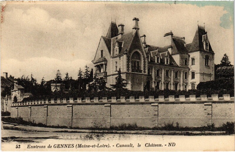 Carte postale ancienne Cunault le Chateau