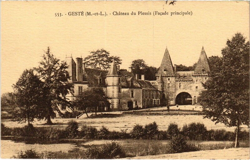 Carte postale ancienne Gesté le Chateau du plessis