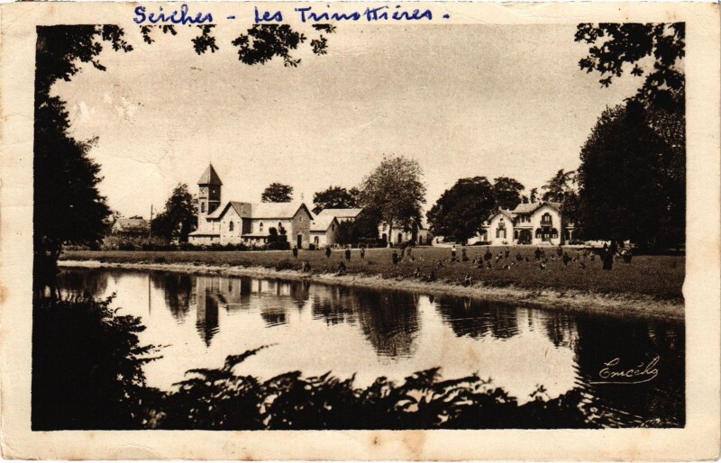 Carte postale ancienne Seiches Les Trottinieres
