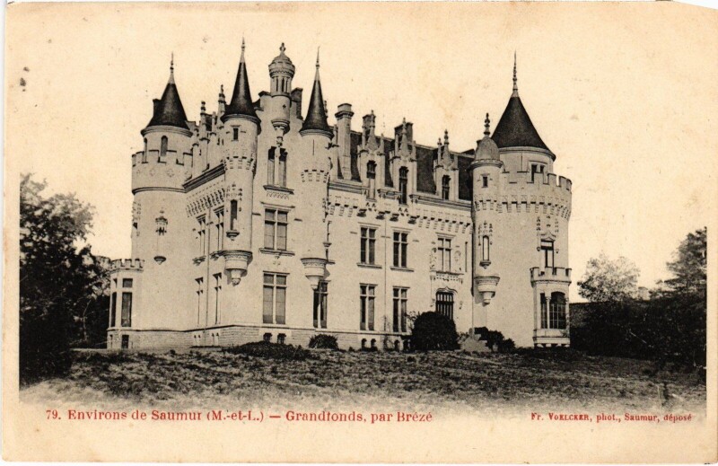 Carte postale ancienne Brézé le Chateau de Grandfonds
