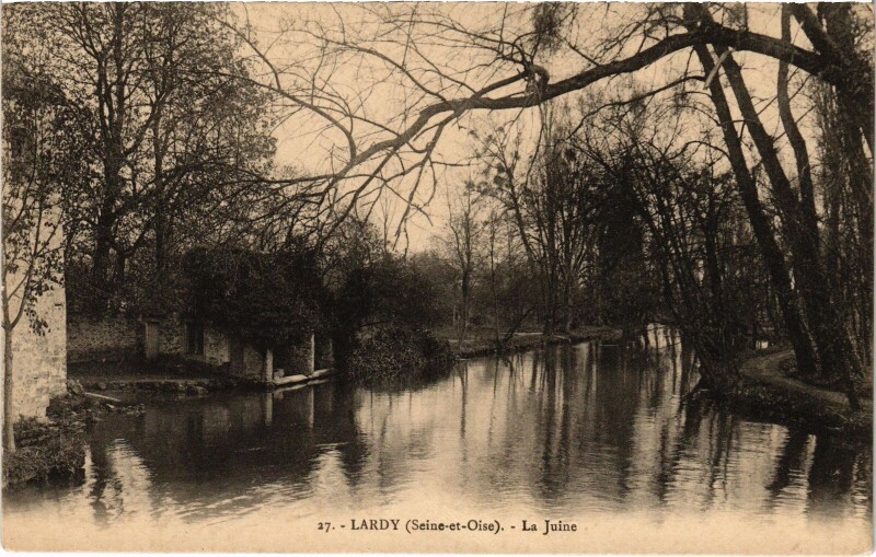 Carte postale ancienne Lardy La Juine France à Lardy