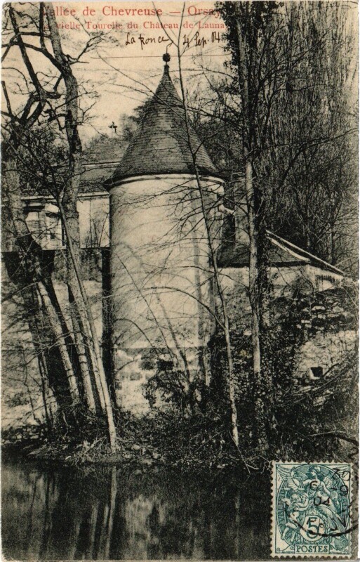 Carte postale ancienne Orsay Vielle Toureile du Chateau de Launa France à Orsay