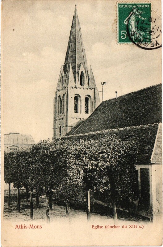 Carte postale ancienne Athis-Mons Eglise France à Athis-Mons