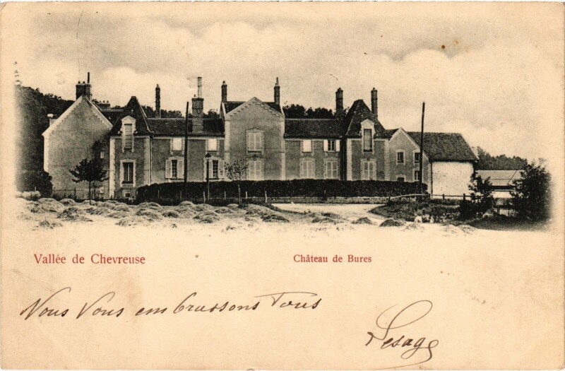Carte postale ancienne Bures Chateau France
