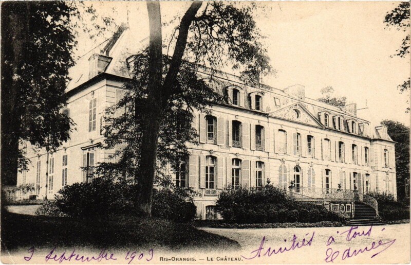Carte postale ancienne Ris Orangis Le Chateau France à Ris-Orangis