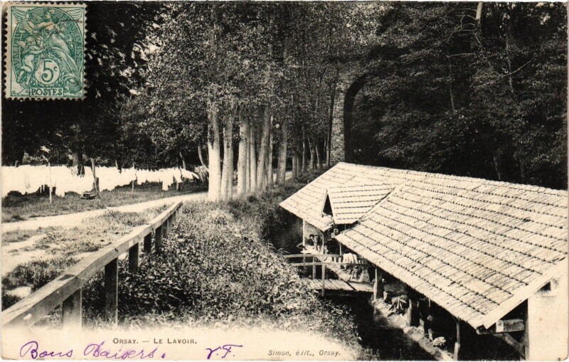 Carte postale ancienne Orsay Le Lavoir France à Orsay