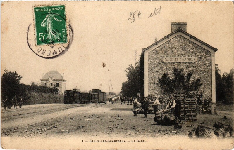 Carte postale ancienne Saulx les Chartreux La Gare France à Saulx-les-Chartreux
