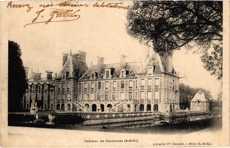 Carte postale ancienne Chateau de Courances France à Courances