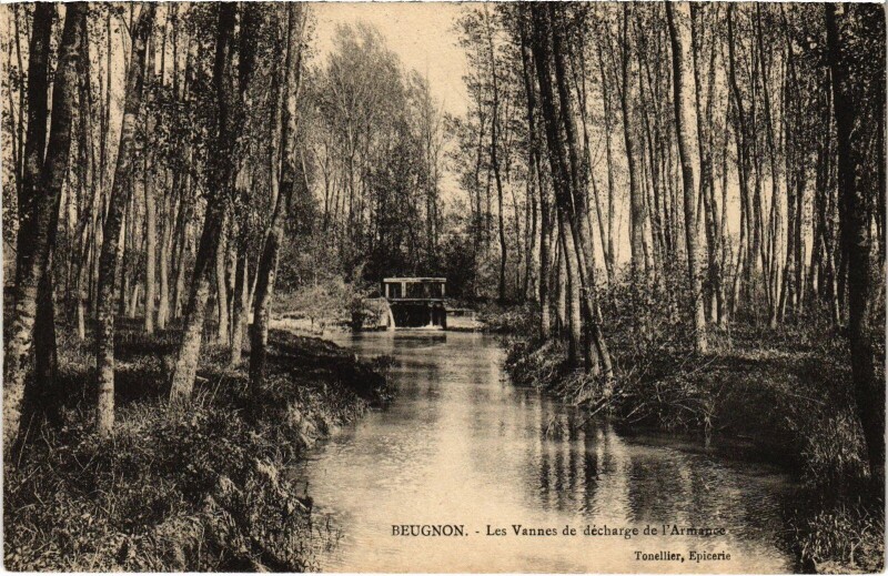 Carte postale ancienne Beugnon Les Vannes à Beugnon