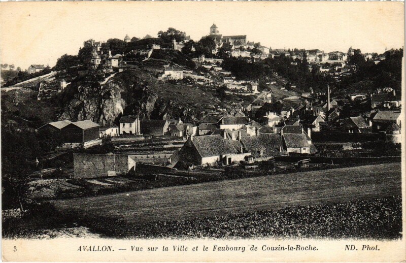 Carte postale ancienne Avallon vue sur la ville à Avallon