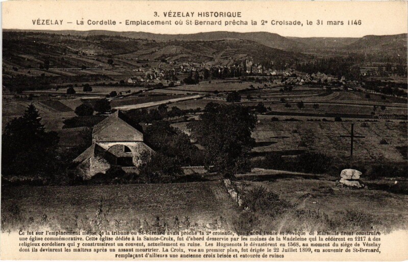 Carte postale ancienne Vézelay la Cordelie à Vézelay