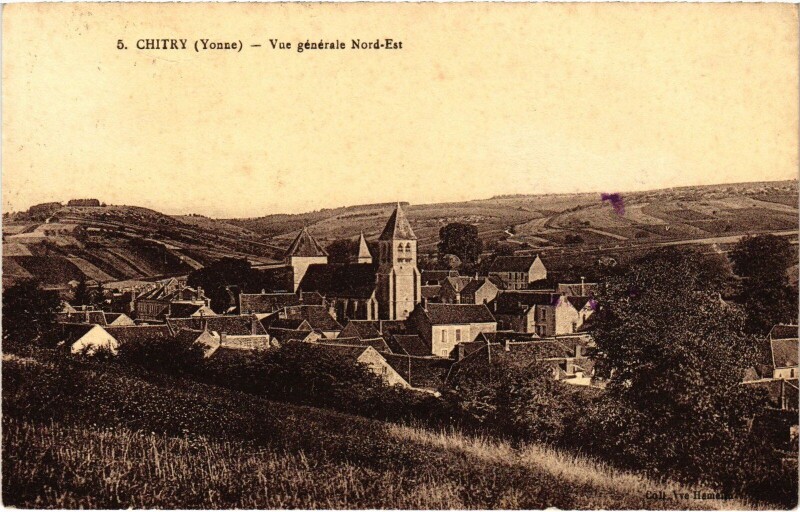 Carte postale ancienne Chitry vue générale à Chitry