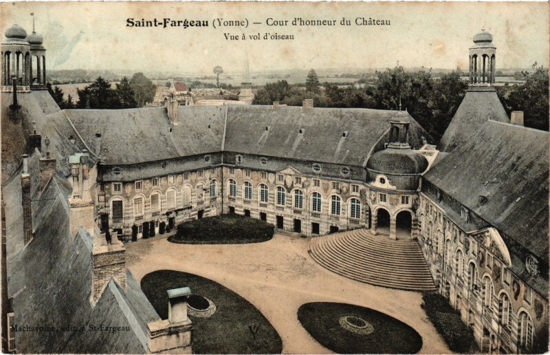 Carte postale ancienne Saint-Fargeau Le Chateau à Saint-Fargeau