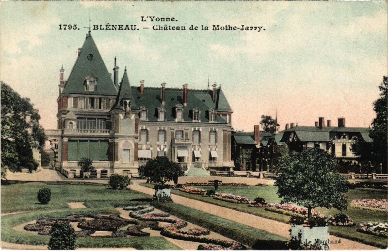 Carte postale ancienne Bléneau Le Chateau de la Mothe-Jarry à Bléneau