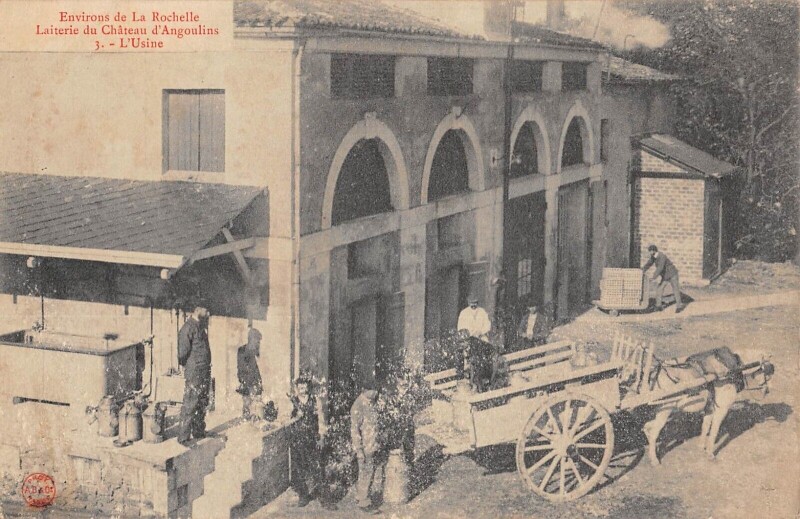 Carte postale ancienne Environs De La Rochelle / Laiterie Du Chateau D'Angoulins / L'Usine à Angoulins