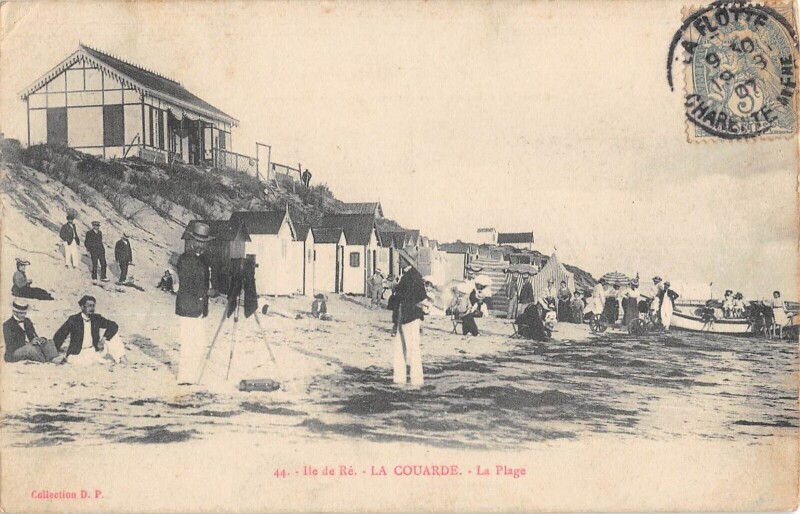 Carte postale ancienne Ile De Re / La Couarde / La Plage / Photographie Sur La Plage